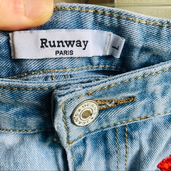 Runway Paris Distressed Rose Embroidered S… - Picture 3 of 6